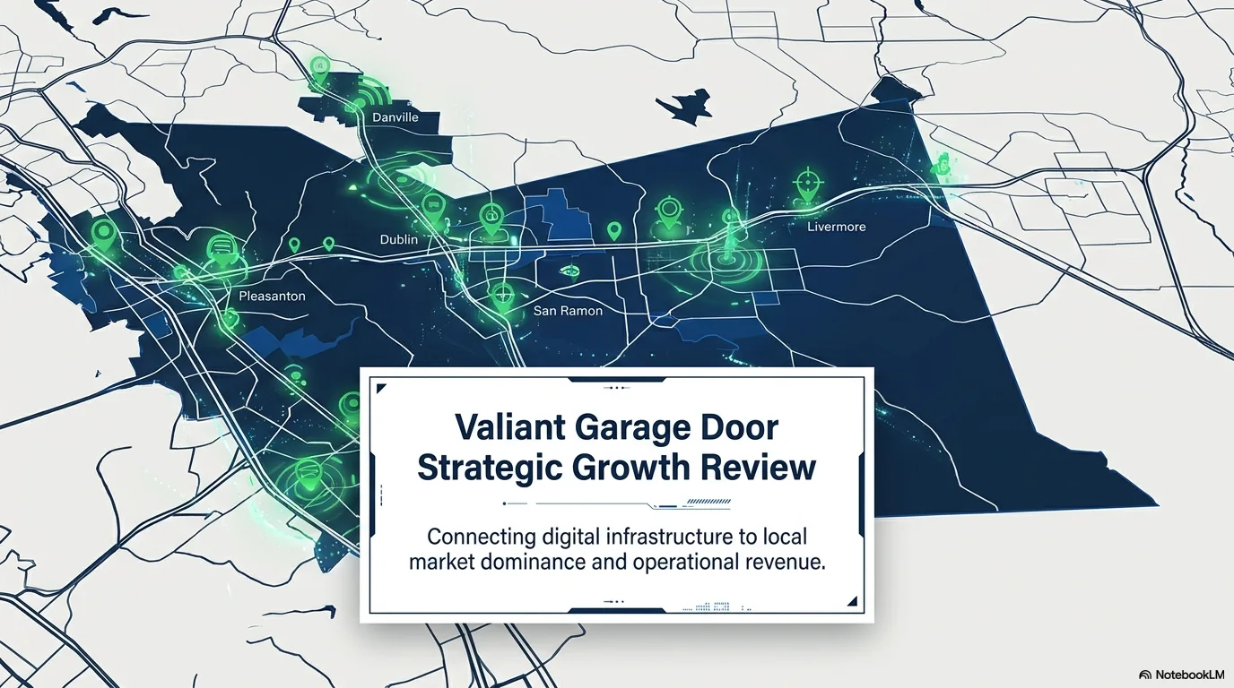 Valiant Garage Door strategic growth review map for Pleasanton Dublin San Ramon Livermore and Danville